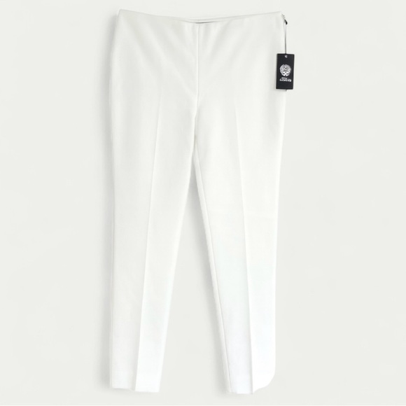 NWT Vince Camuto Ivory Side Zip Ankle Pants Polished Essentials Size 8 - Picture 1 of 6